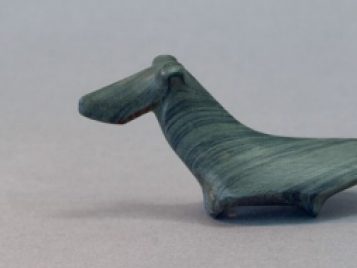 Native American birdstone, a small, carved shape of a bird.